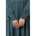 5 frilled abaya- Mist Blue